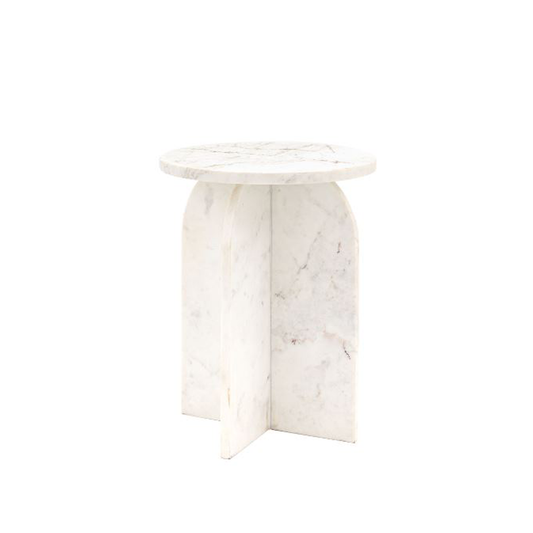 Gallery Direct Amalfi White Side Table