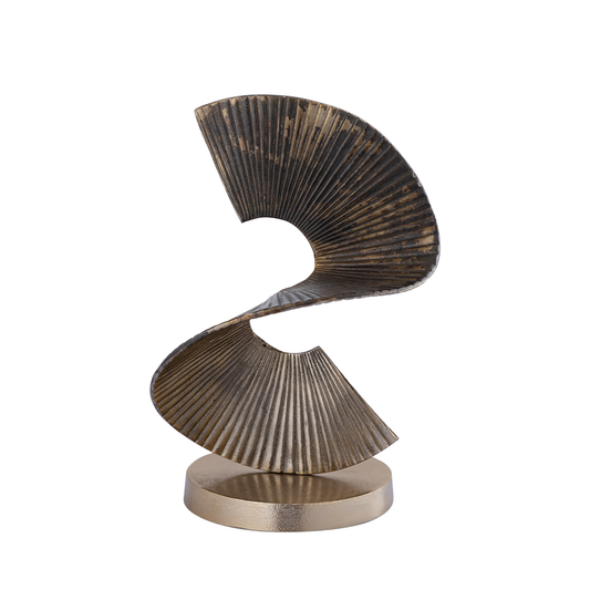 Manoa Gold Spiral Statue