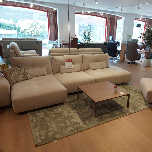ARIA Corner Sofa with Power Backrest and Cushions