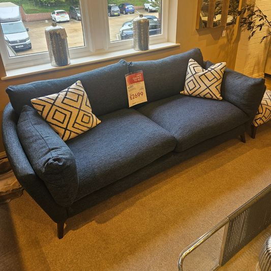 Munro Extra Large Sofa with Cuddler & Footstool