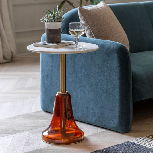 Gallery Direct Bilbao Side Table Orange