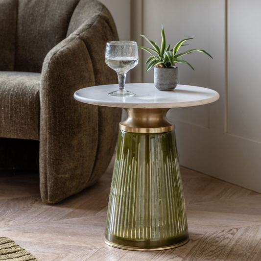 Gallery Direct Seville Green Dusk Side Table