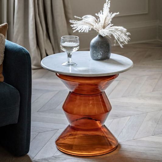 Gallery Direct Turin Orange Side Table
