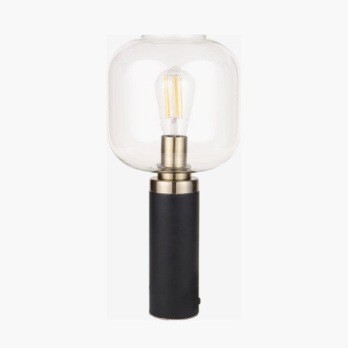 Florence Black and Gold Table Lamp