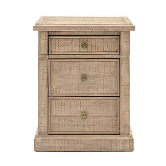 Gallery Direct Vancouver 3 Drawer Bedside Cabinet