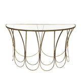 Deco Metal Console Table