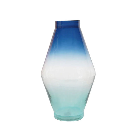 Blue Fade Glass Vase