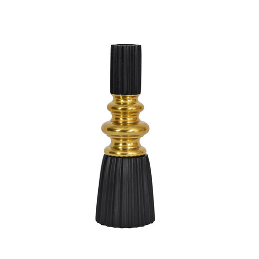 Brass Small Candle Holder in Ebony