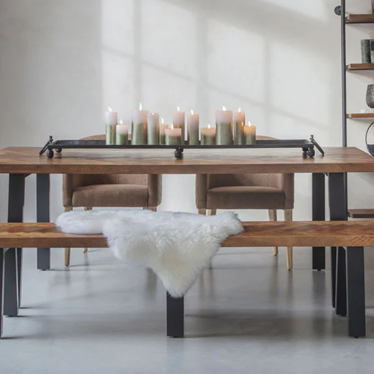 Giant Mirrored Tray With Handles