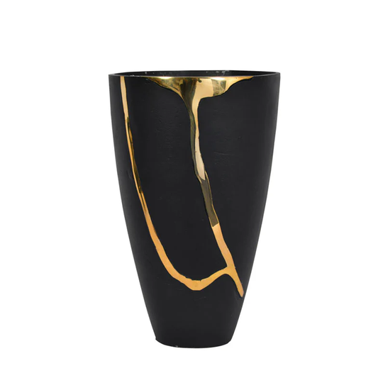 Gold Split Vase Large