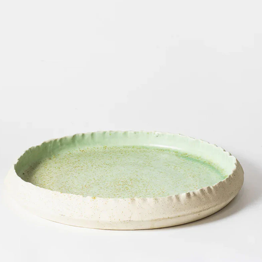 Pistachio Large Low Platter