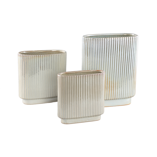 Eviera Pearl Glazed Ceramic Vase