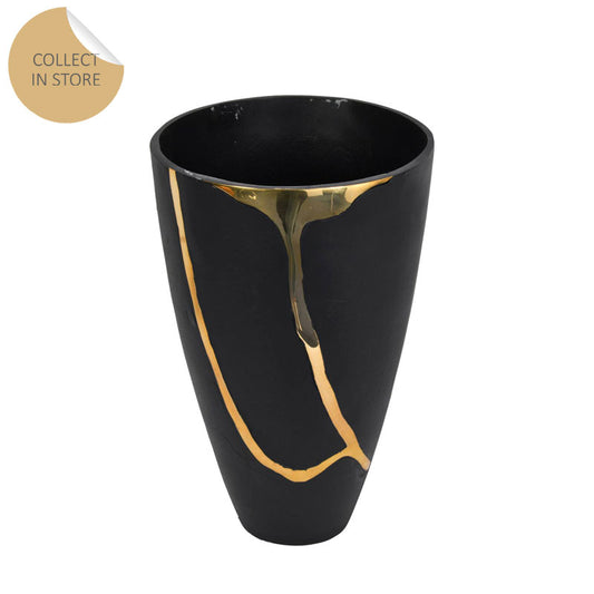 Gold Split Vase Large