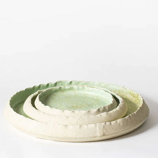 Pistachio Large Low Platter