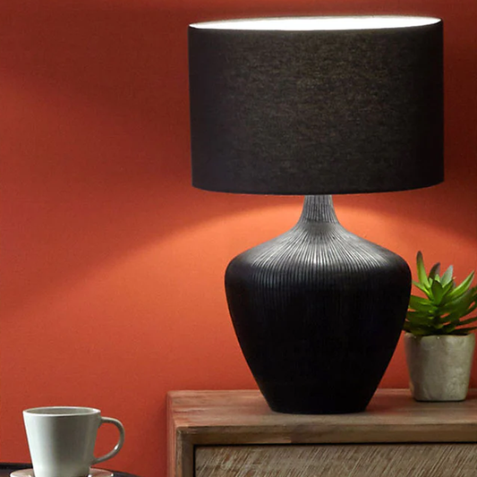 Manaia Textured Wood Table Lamp