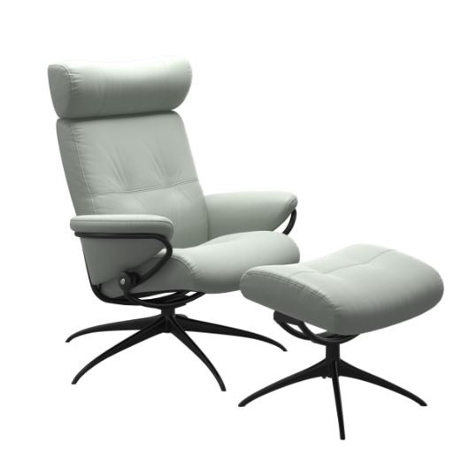 Stressless Berlin High Back Chair & Footstool (M)