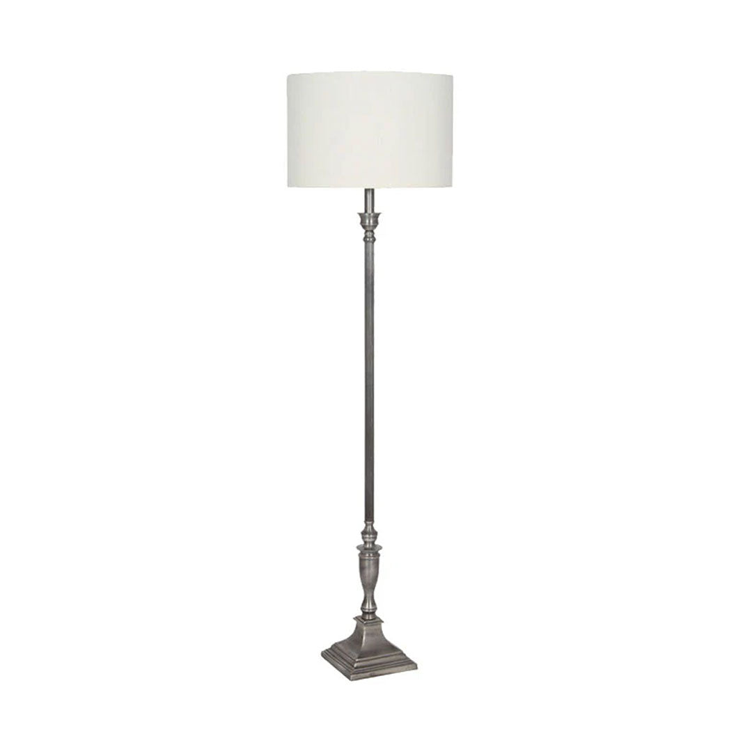 Canterbury Antique Silver Floor Lamp Canterbury Antique Silver Floor Lamp