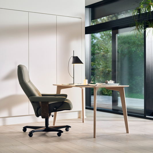 Stressless CONSUL Leather Office Chair (M)