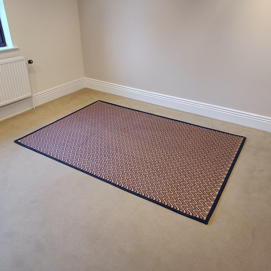 Louis De Poortere Flatweave Rug Blu Rosa