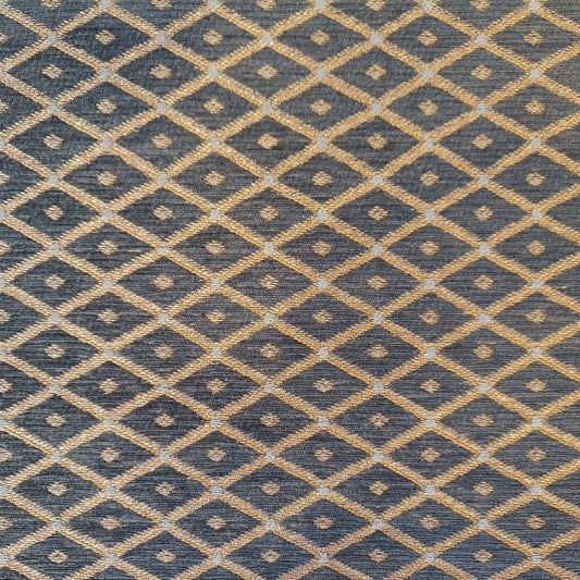Louis De Poortere Flatweave Rug Blu Grigio