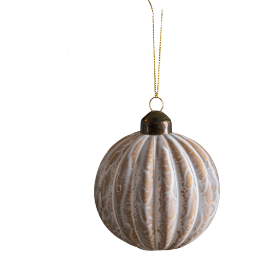 Jako Marbled Bronze Baubles - Set of 6