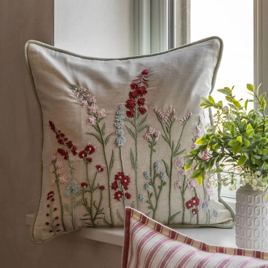 Gallery Direct Kilnsey Embroidered Meadow Cushion