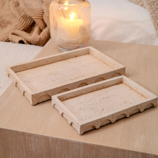 Nipa Large Stone Tray