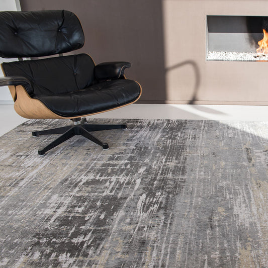 Louis De Poortere | Atlantic Streaks Rug | Coney Grey