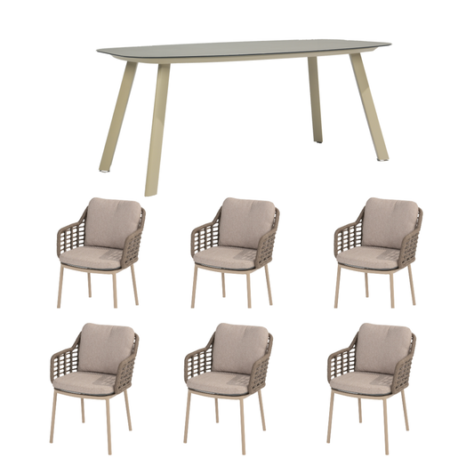 Manolo Dining Set with Puglia Chairs