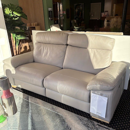 MARIA Leather 3 Seater Power Sofa and Power Chair