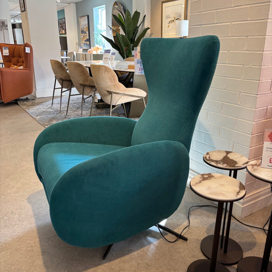 Fama MONDRIAN Swivel Chair Teal