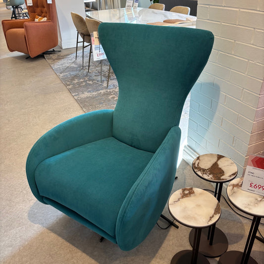 Fama MONDRIAN Swivel Chair Teal