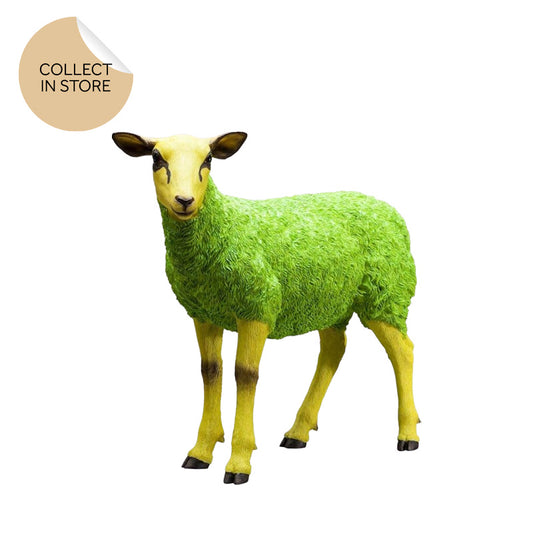 Green Sheep Figurine
