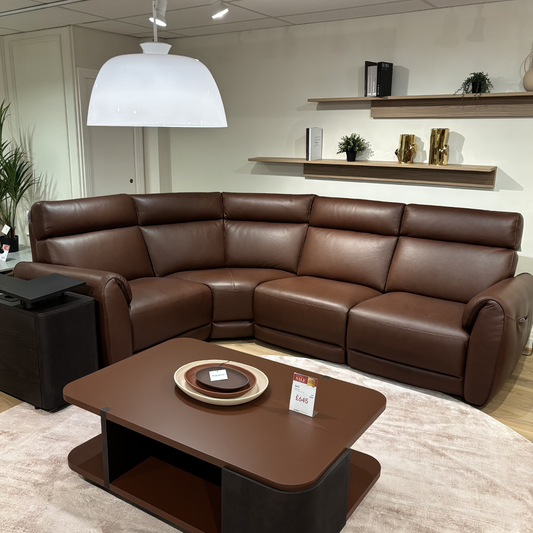Natuzzi Editions NUVIA Power Corner Sofa Group inc. cabinet