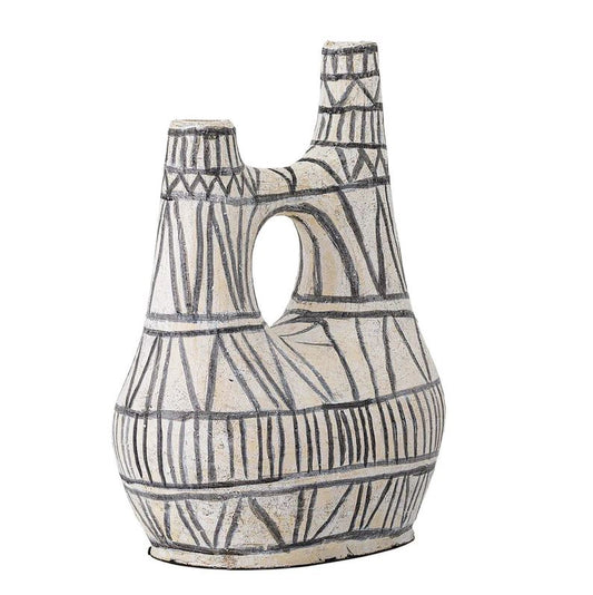 Deco Vase White Terracotta