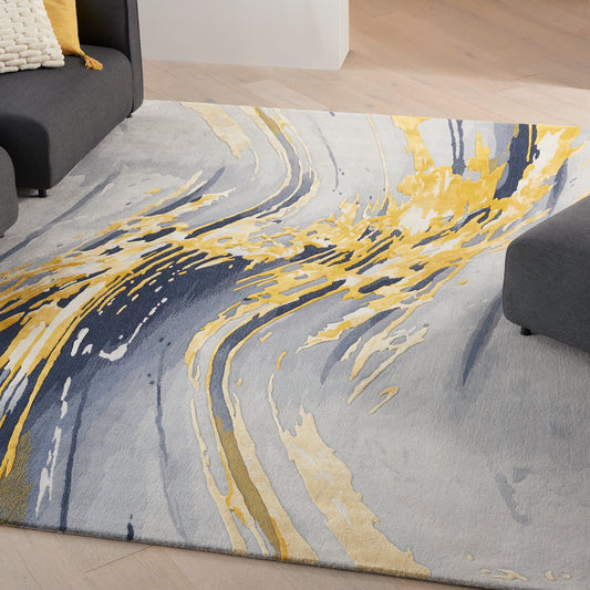 Nourison | Prismatic Rug | PRS24 Grey/Gold