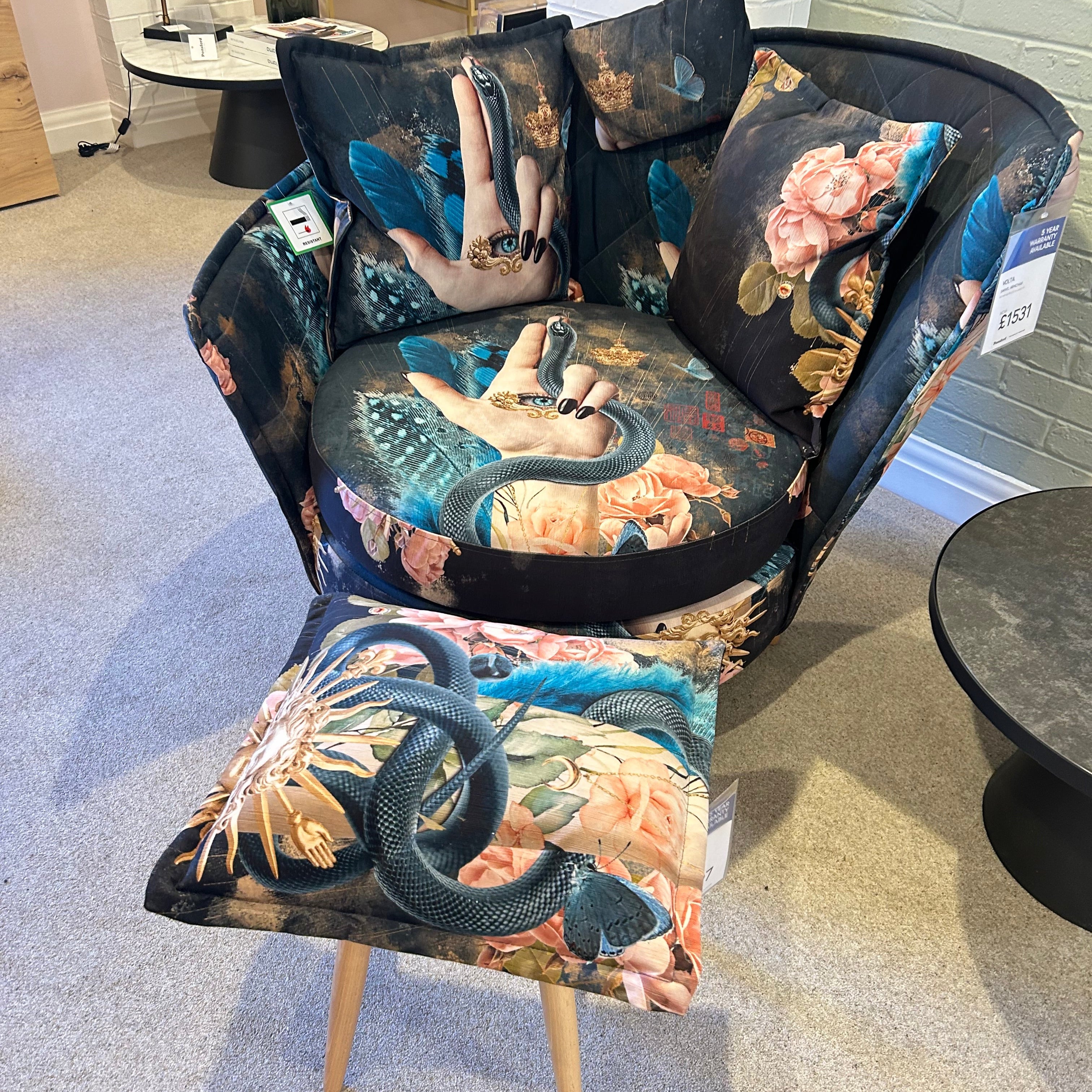 Fama VOLTA Swivel Chair and Stool Fama VOLTA Swivel Chair and Stool