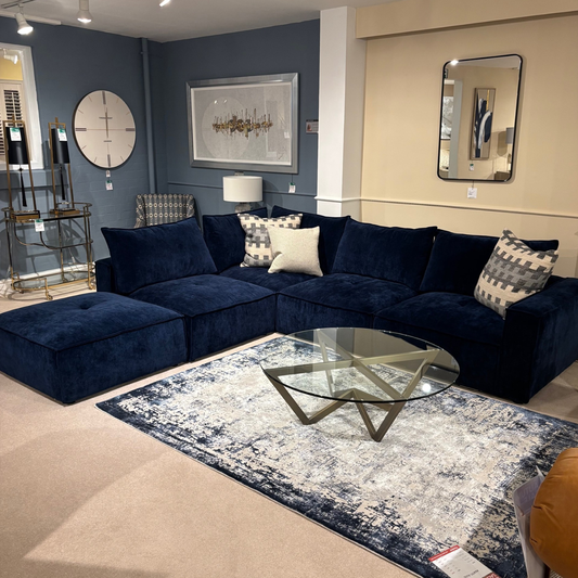 RENATA Corner Sofa and Footstool