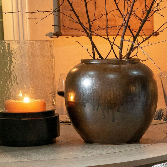 Orna Small Brown Vase