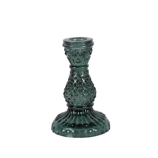 Jade Glass Candlestick