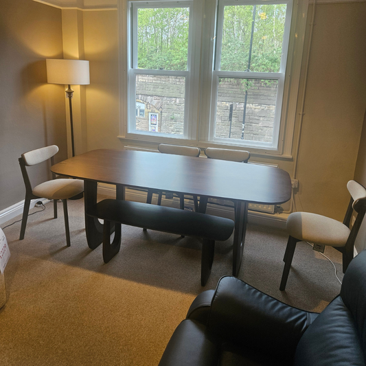 ARC Large Table, Chairs & Bench Set