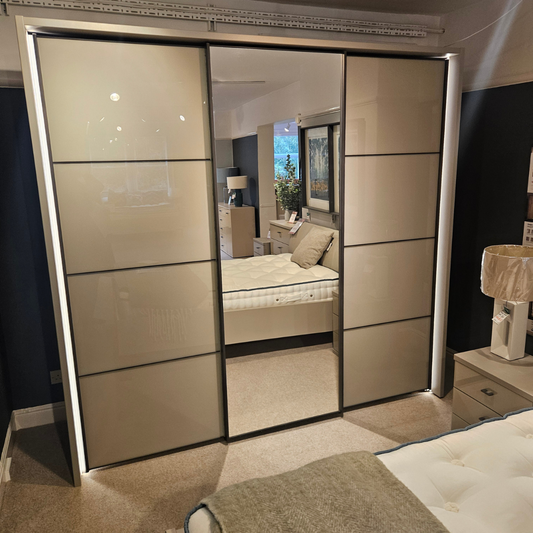 Wiemann MIAMI PLUS 3 Door Sliding Wardrobe | Pebble Grey