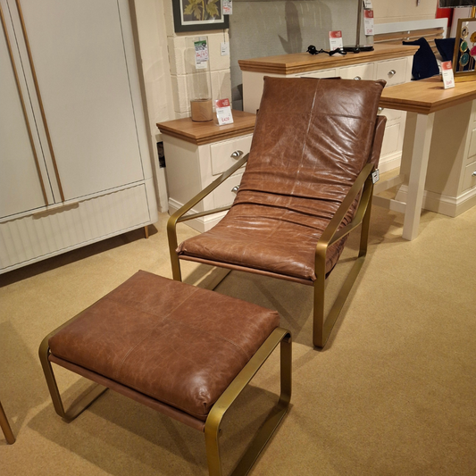 Ruffle Chair and Footstool