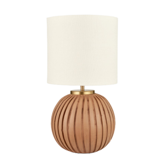 Ezekiel Ball Table Lamp | Teracotta