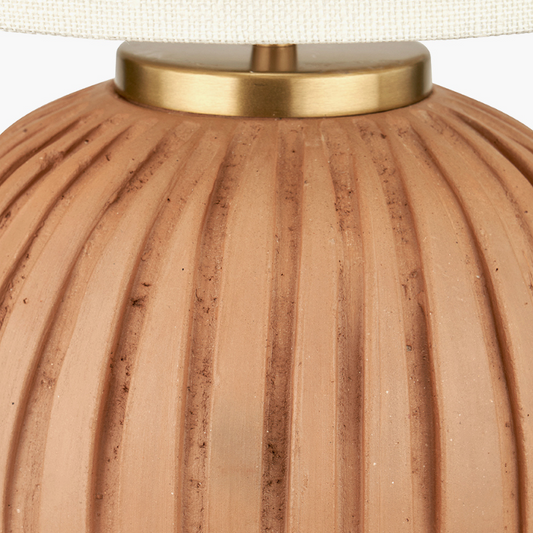 Ezekiel Ball Table Lamp | Teracotta