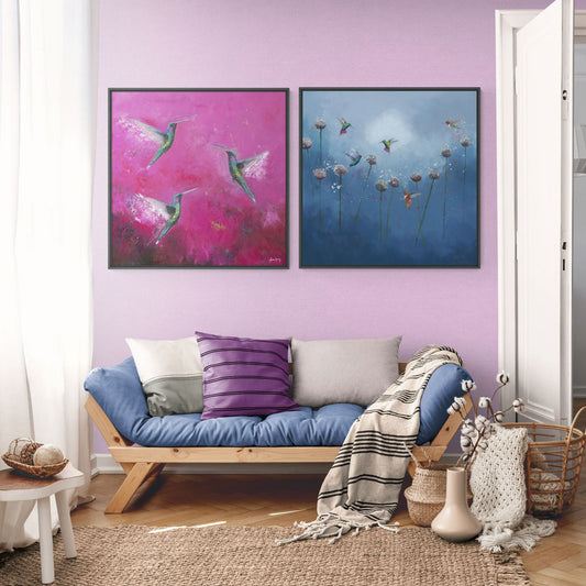 THE JOY OF HUMMINGBIRDS Wall Picture