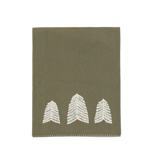 Gallery Direct Woodland Embroidered Trees Table Runner