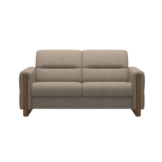 Stressless Fiona Wood Fabric 2 Seater Sofa