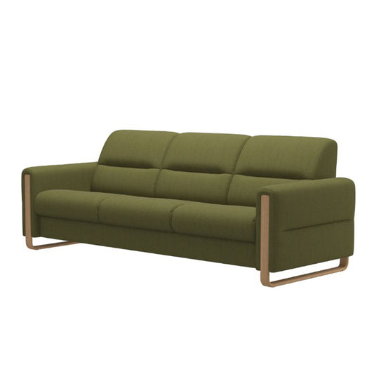 Stressless Fiona Wood Fabric 3 Seater Sofa