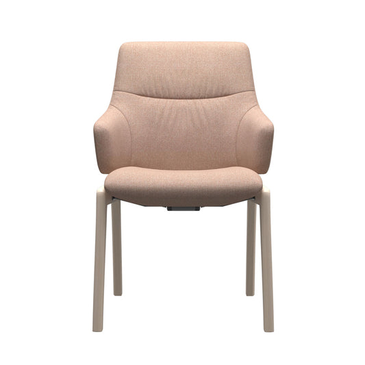 Stressless Mint Fabric Low Back Dining Chair with Arms